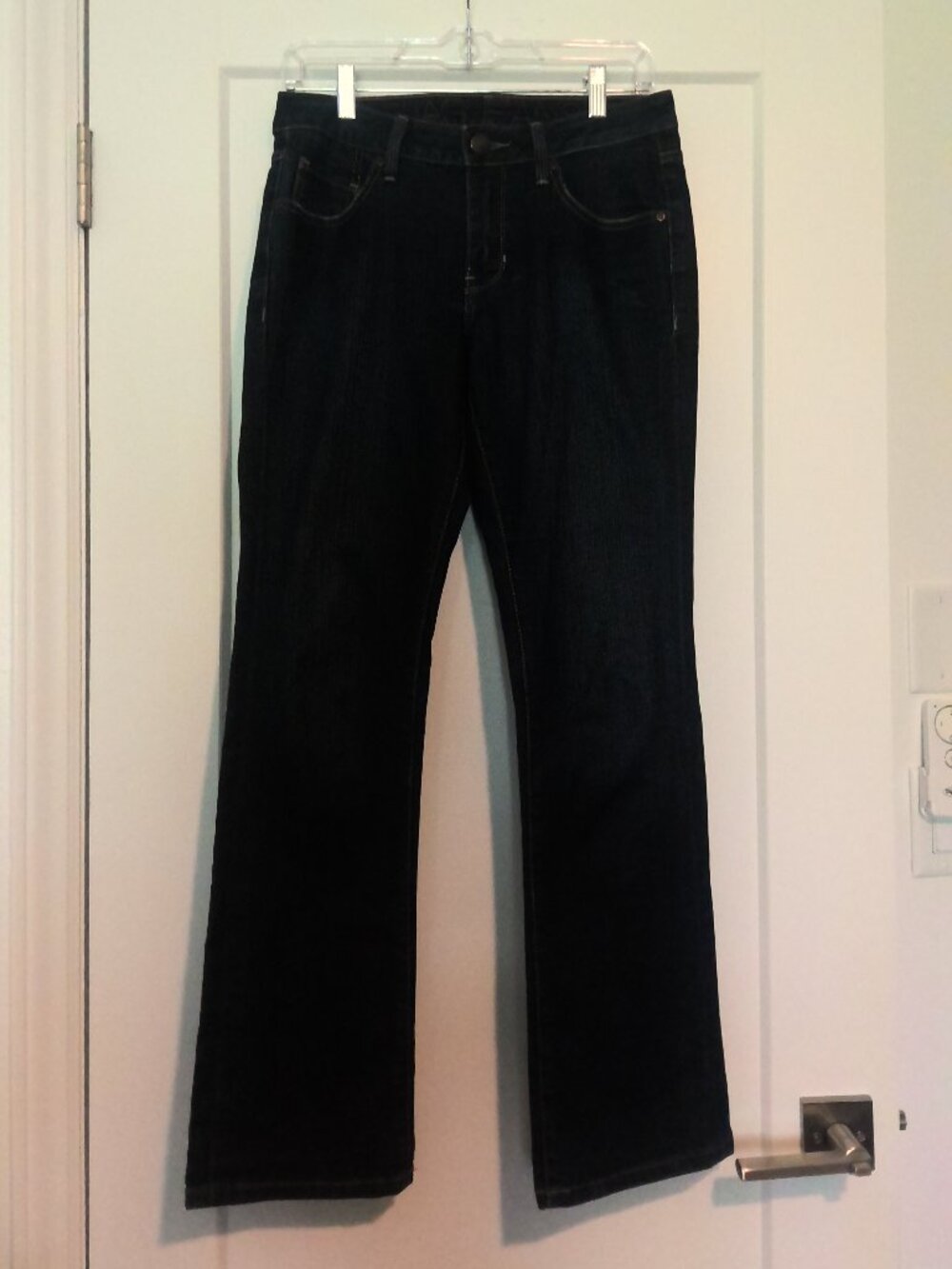 Womens Dark Blue low rise bootcut Jag Jeans